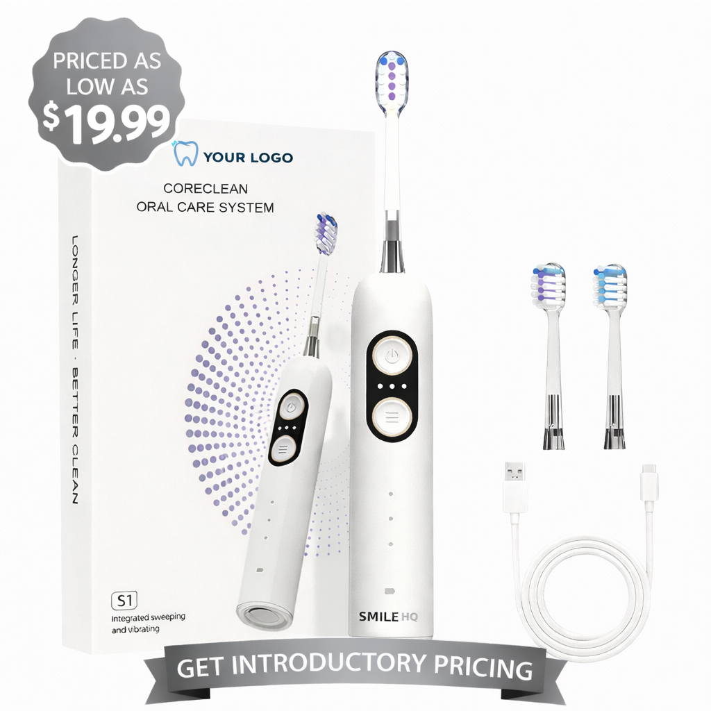 SMILE HQ S1 CORECLEAN ORAL CARE SYSTEM + YOUR LOGO