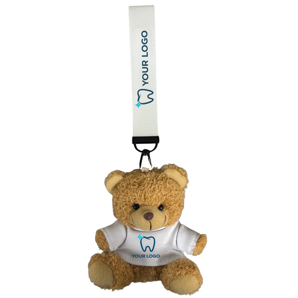 SMILE HQ SMALL PLUSHIE BEAR WITH LANYARD + YOUR LOGO