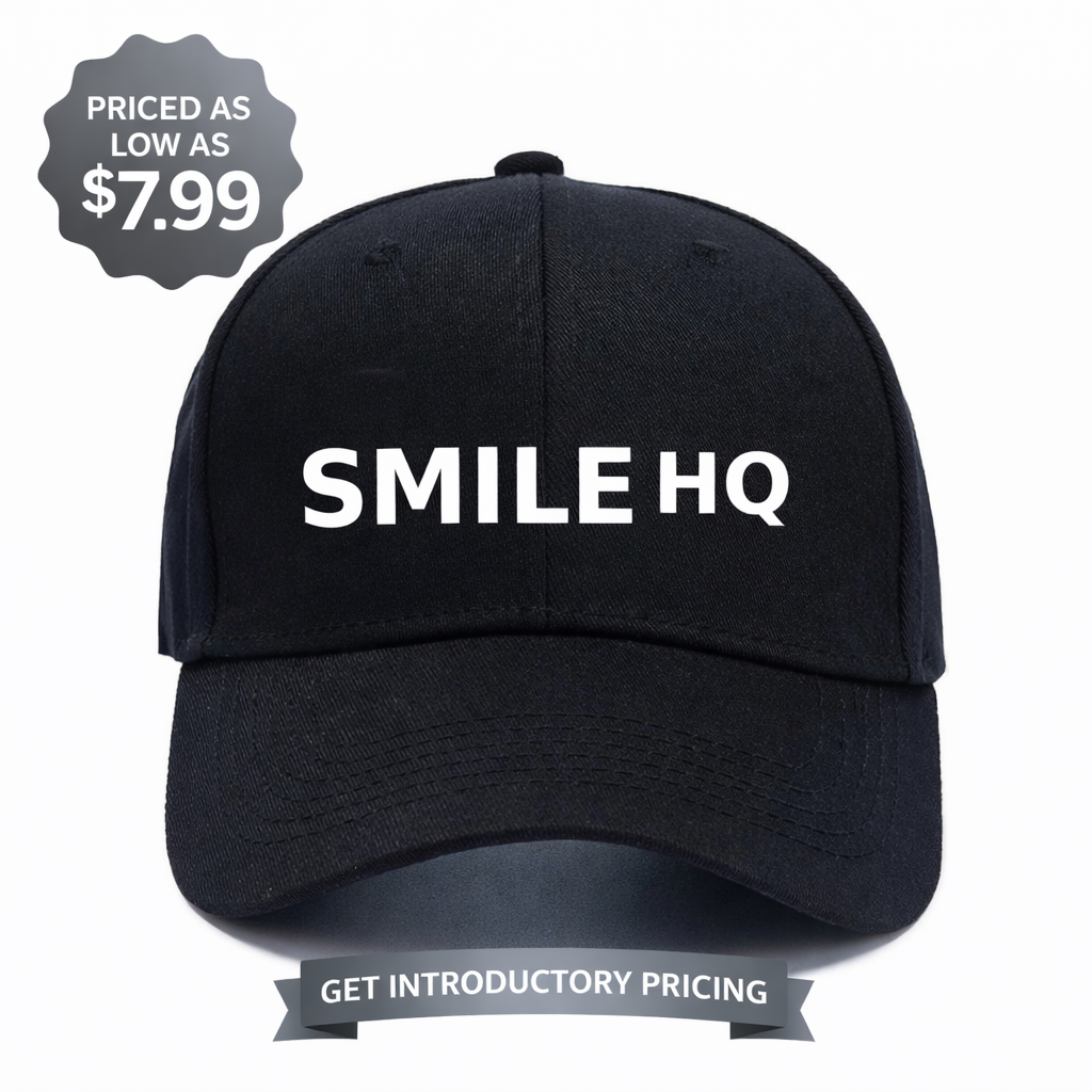 SMILE HQ  BASEBALL CAP WITH LOGO - 11 COLORS AVAILABLE